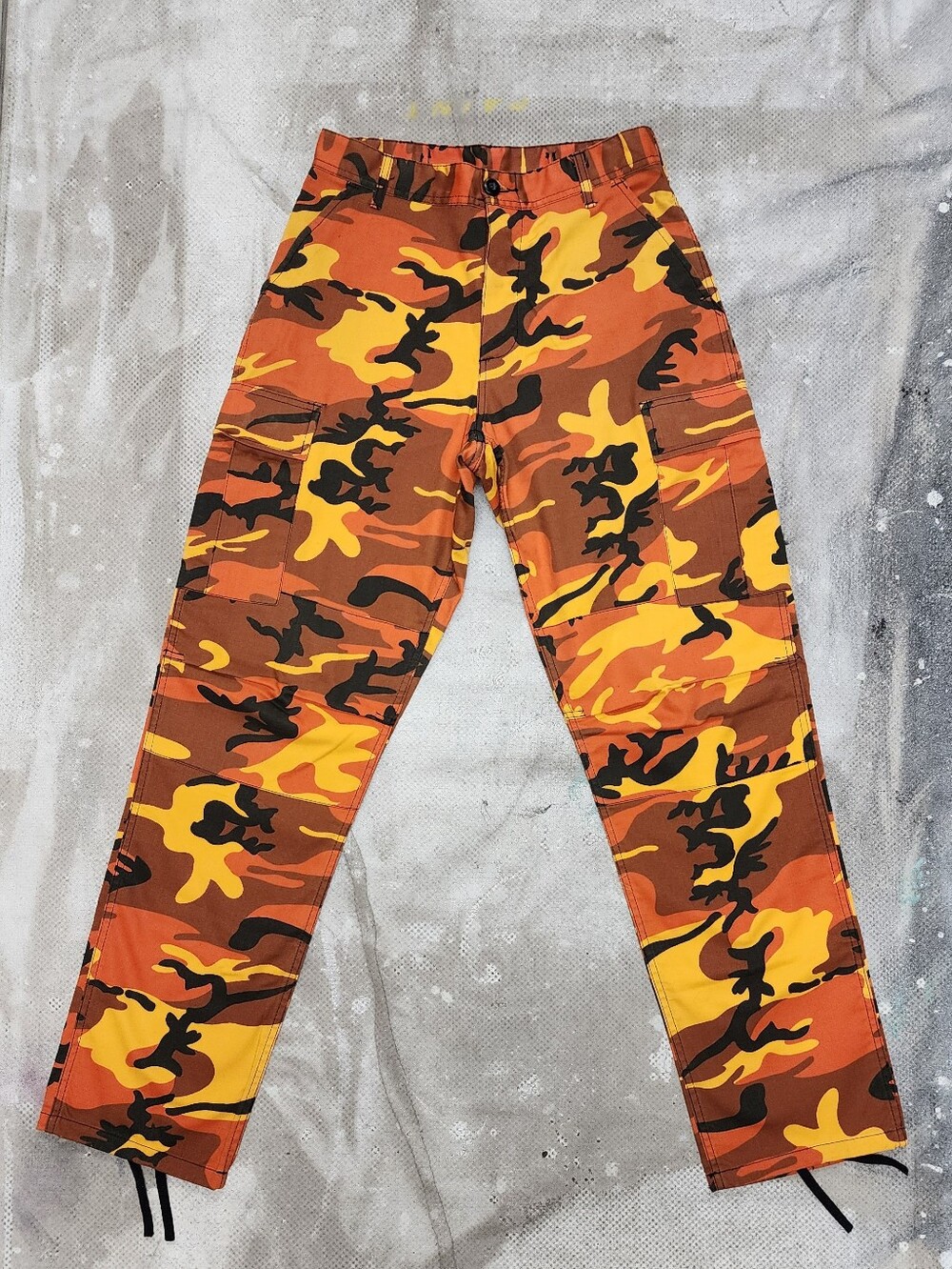 Rothco Vintage Orange Camo Cargo Pants - Tactical Style